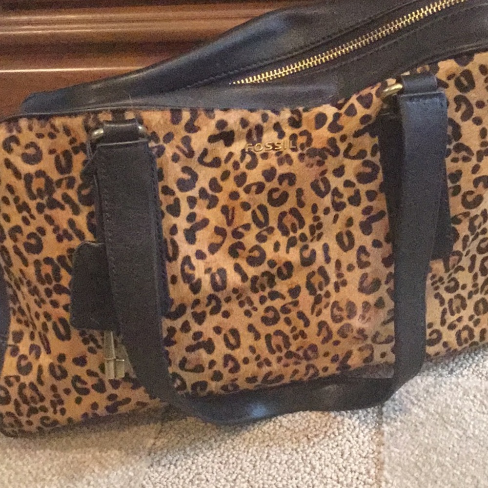Fossil Leather & Fur Bag